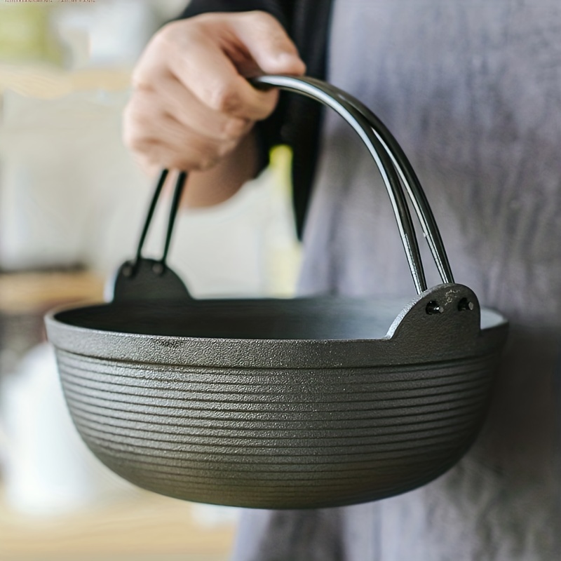 Japanese Stew Pot Cast Iron Handmade Without Coating - Temu