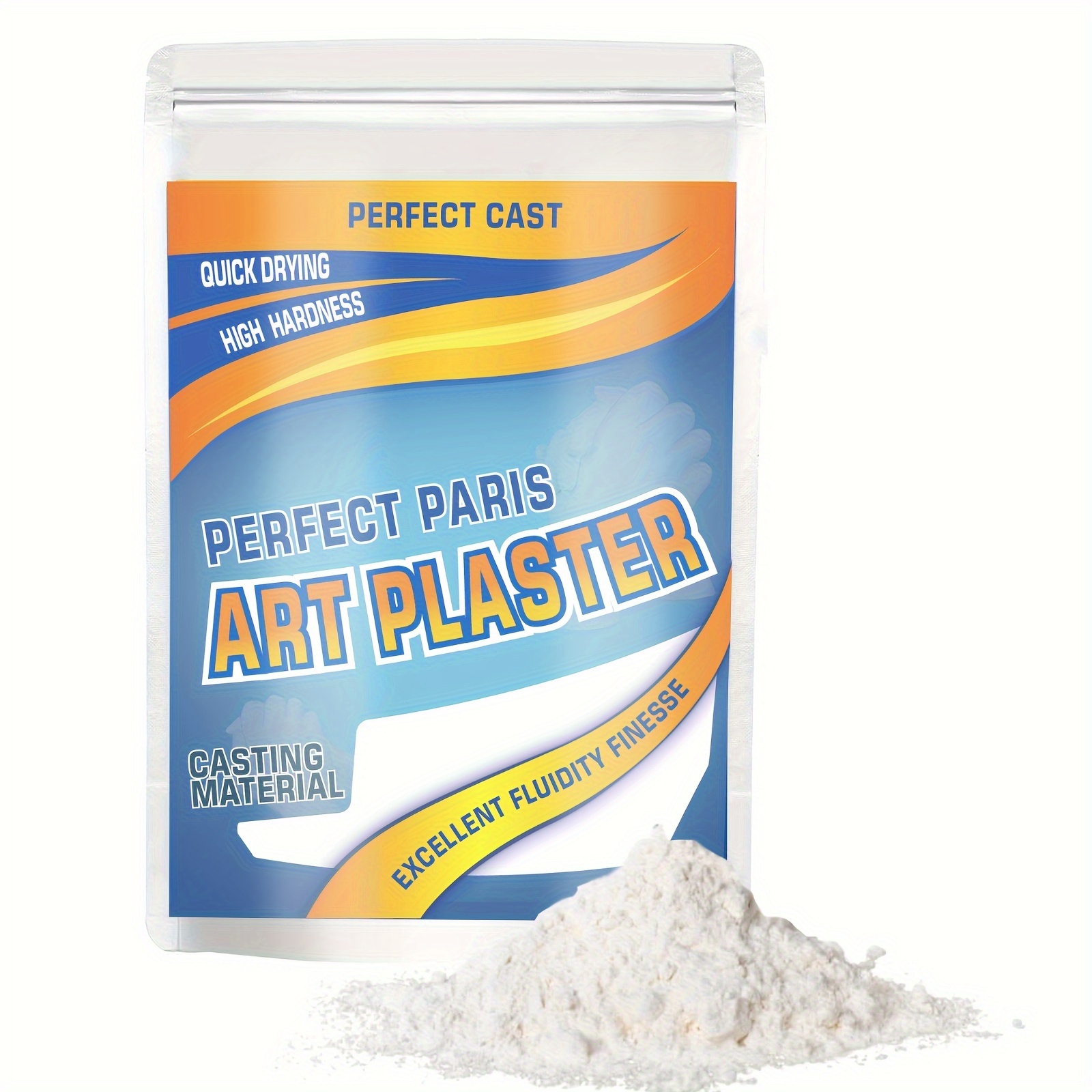 Plaster of Paris Powder for Crafts - 0.9 Kg (2lb) Pottery & Ceramic Casting  Material, Plaster Hand