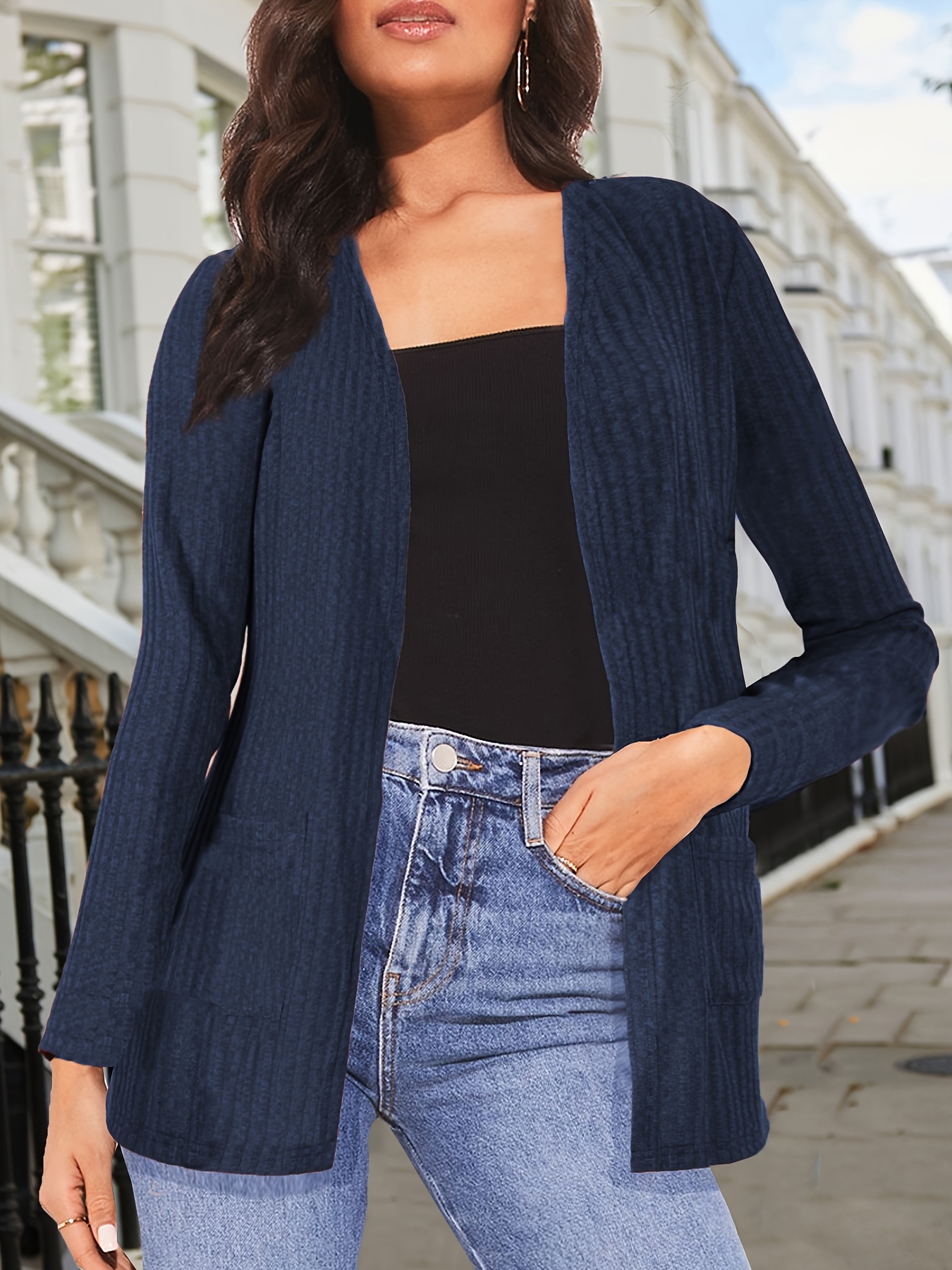 Navy blue work clearance cardigan