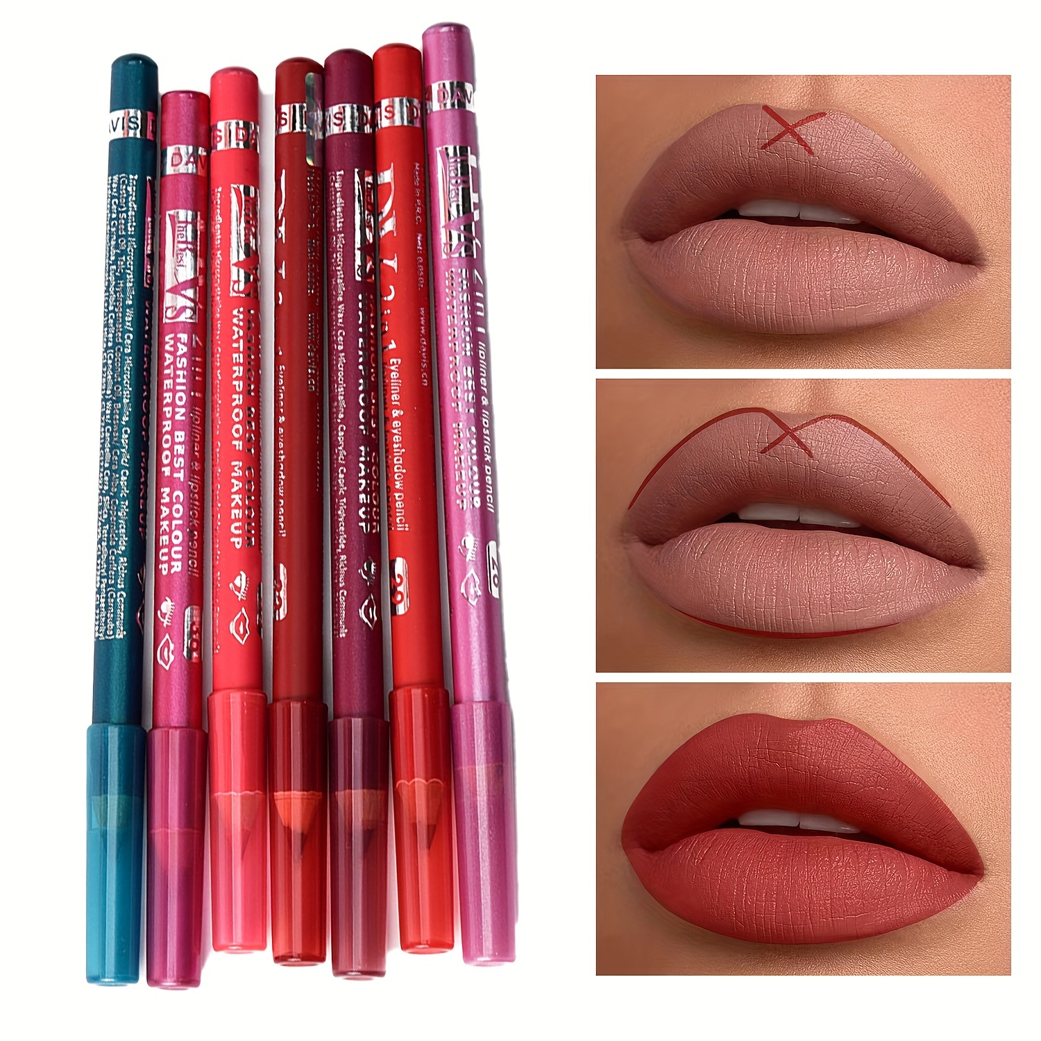 Waterproof Lip Liner Pen for Dramatic Three Dimensional Lip Makeup