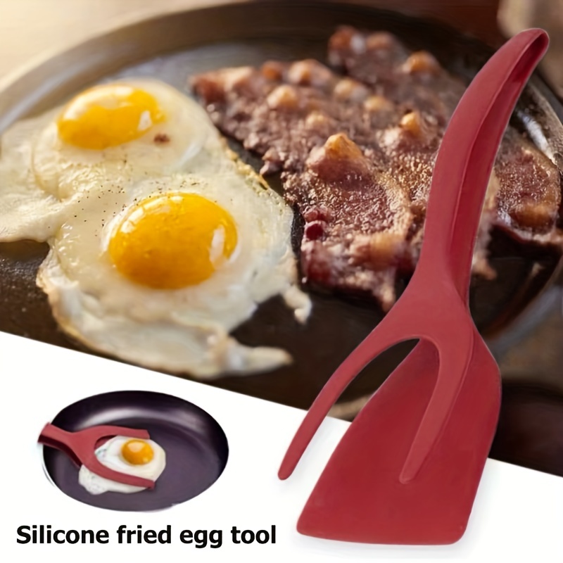 Heat Resistant Silicone Omelet Spatula For Eggs, Burgers, Pancakes, Steak,  Crepes, And More - Non-stick Cooking Spatula For Perfect Results - Temu