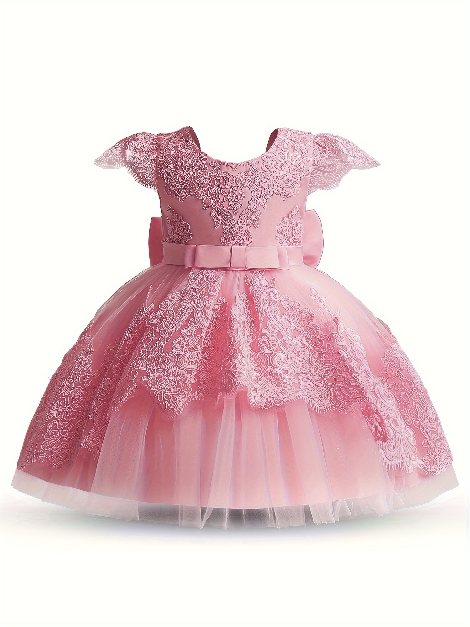 Vestido de bebé tutú rosa brillante, vestido de niña de flores, vestido de  primer cumpleaños, vestido de bebé de cumpleaños, vestido de bebé corto  hinchado, vestido de novia para bebés 