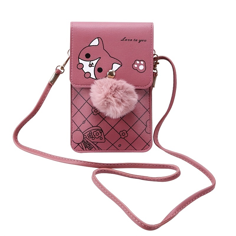 crossbody cell phone purse with touch screen