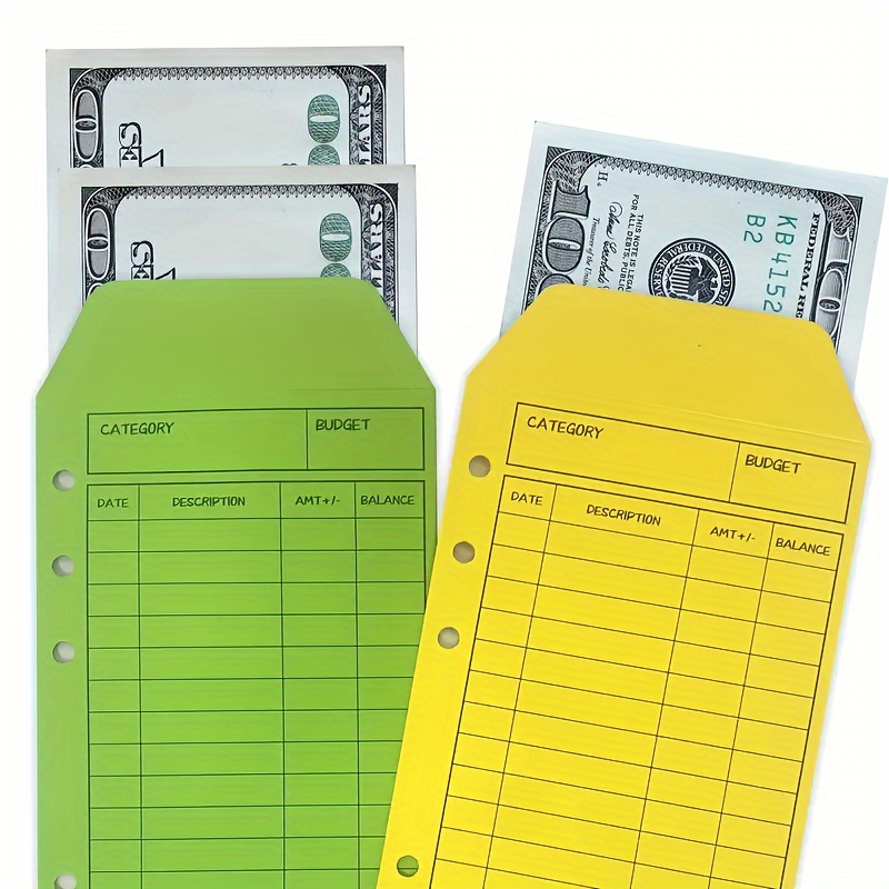  Sistema de sobres de efectivo para presupuestar y ahorrar dinero  - Budget Keeper - Paquete de 12 colores surtidos : Productos de Oficina