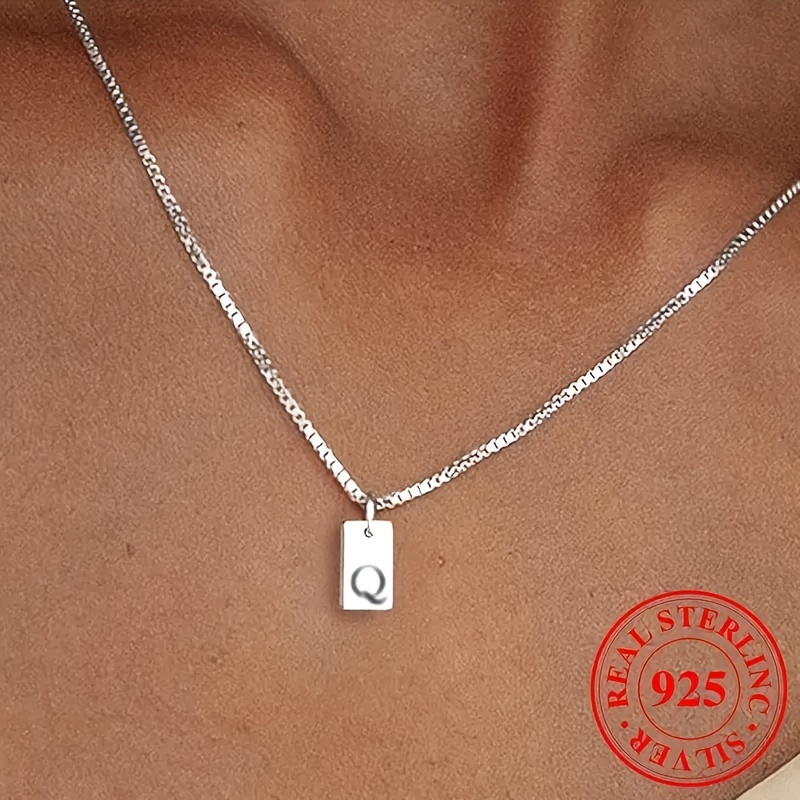 925er Sterling Silber Alphabet Anhänger - 26 Buchstaben A-Z Mit Kristall, Für Armbänder & DIY Schmuck