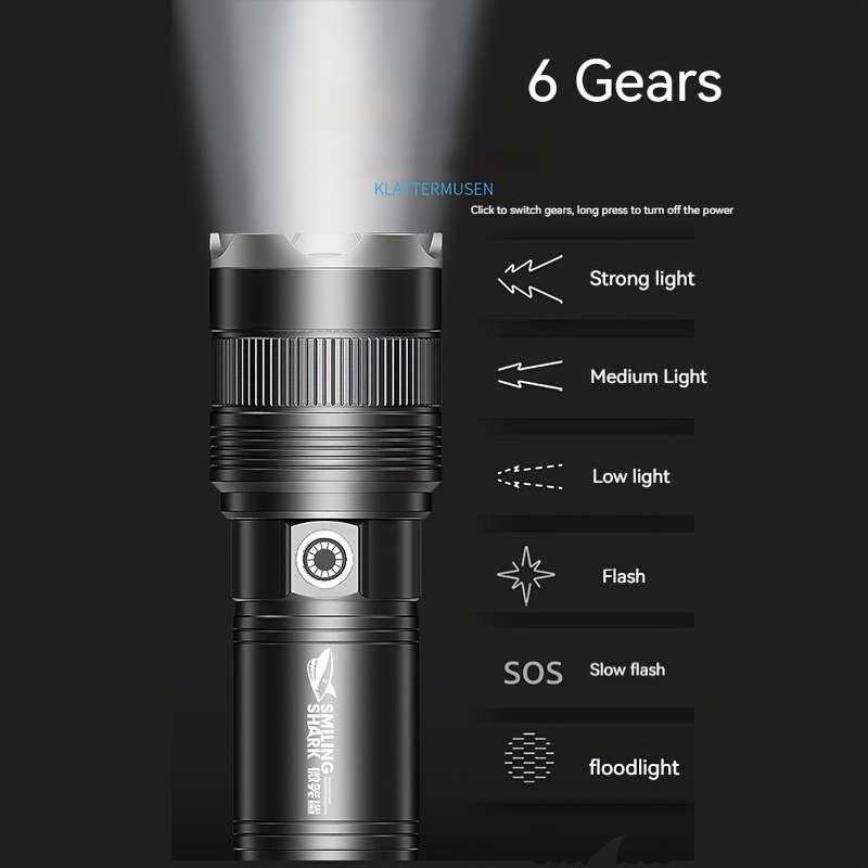 Lampe de poche Cheqo® PRO - Xénon et 3 LED - Haute luminosité - Faisceau  lumineux