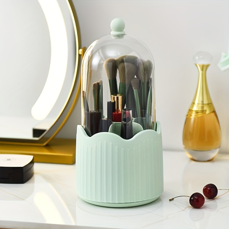 Makeup Brush Holder Organizer 360° Rotating Pencil Pen - Temu