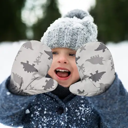 Enfants Mitaine d'hiver Chauds, Bebe Gants Rayures Tricotés Extensibles  Magiques Moufle pour Fille Garçons Unisex, Enfants 1-4 ans : : Mode