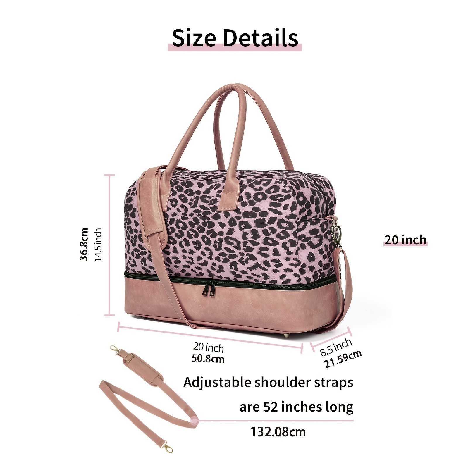 3.1 Phillip Lim For Target Large Leopard Cheetah Print Drawstring Travel Bag