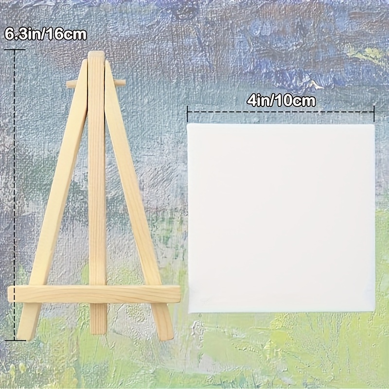 MINIATURE WOODEN EASEL Painting Art Photo Display Small -  Italia
