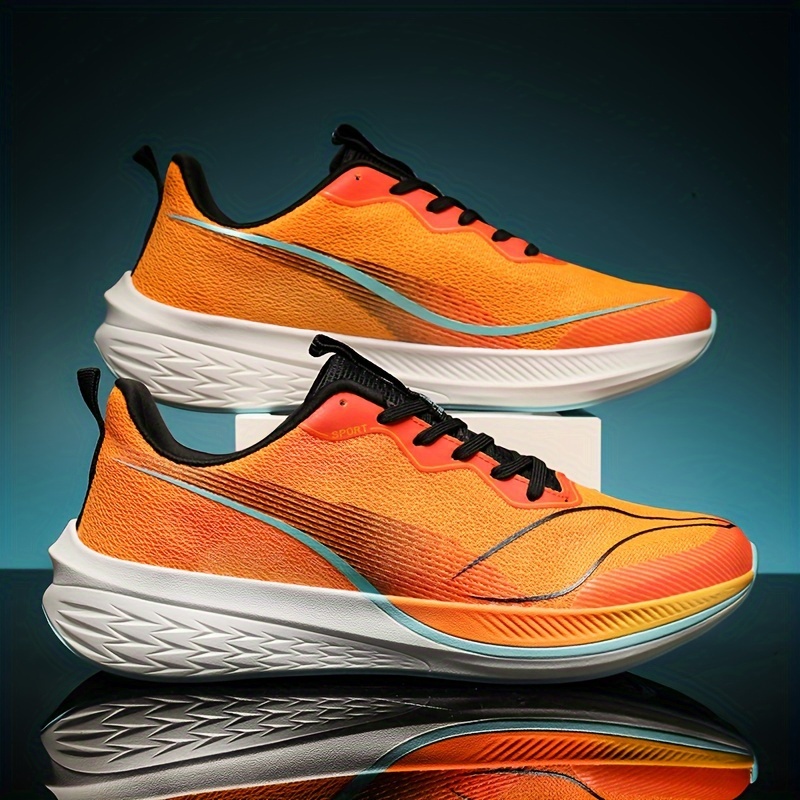  ZIJ Zapatillas deportivas ligeras y transpirables para hombre,  zapatos deportivos para hombre, zapatos deportivos para hombre al aire  libre (color blanco, naranja, talla 5) : Ropa, Zapatos y Joyería