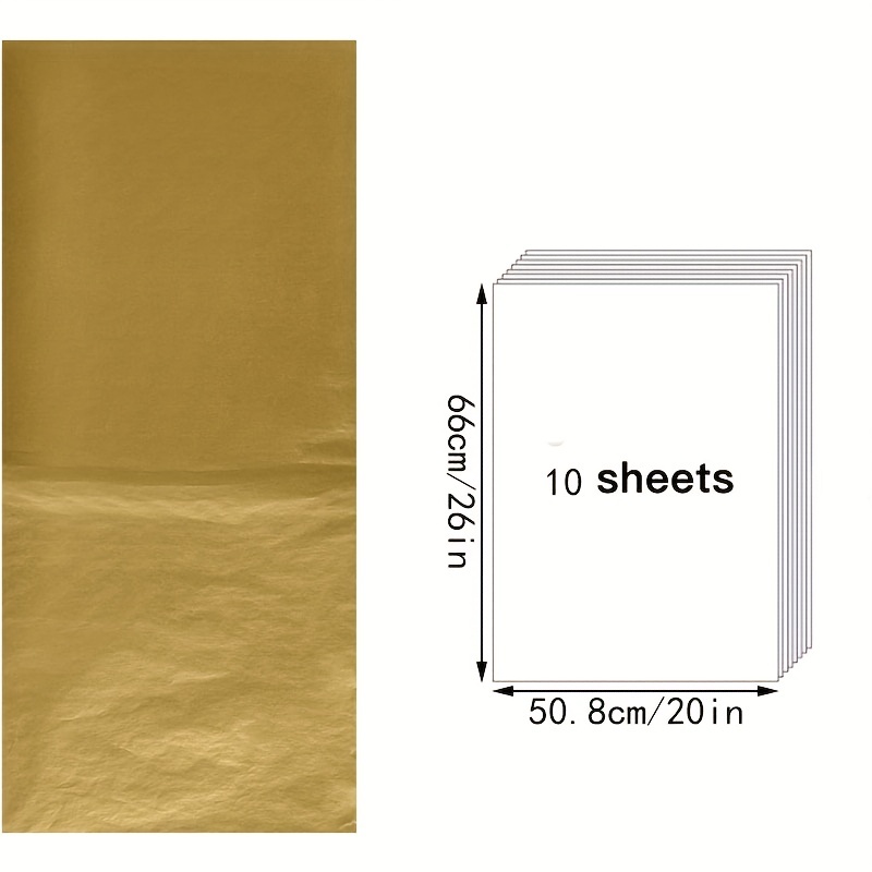 Buy Gold Mylar Tissue Paper: 20x26 - 3 Sheets Pack