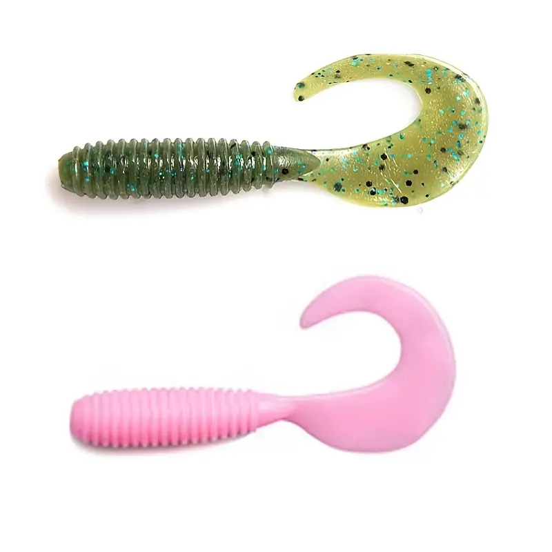 Silicone Soft Wobbler Fishing Lure Assorted Colors Worm Grub - Temu
