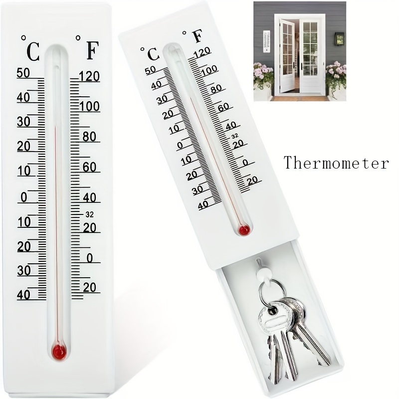 extérieur Cacher une clé Thermomètre Compartiment caché Thermomètre  décoratif