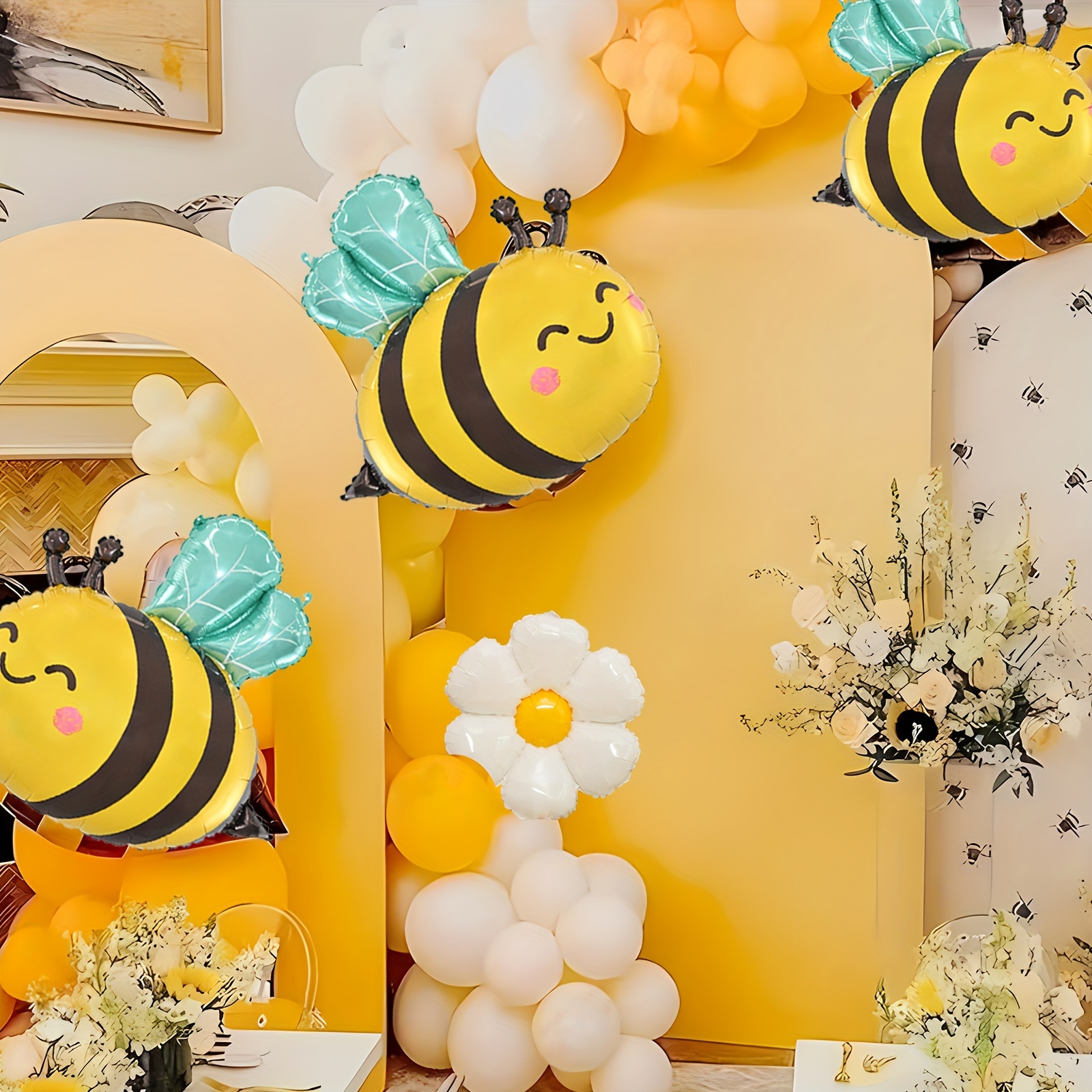 118 Piezas Kit Arco Guirnalda Globos Tema Abeja Decoración - Temu Chile