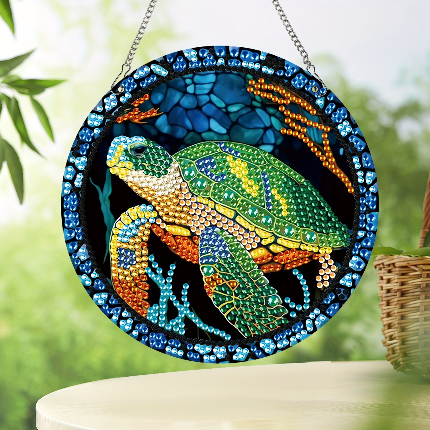 Frameless Diy 5d Artificial Diamond Painting Turtle Diamond - Temu