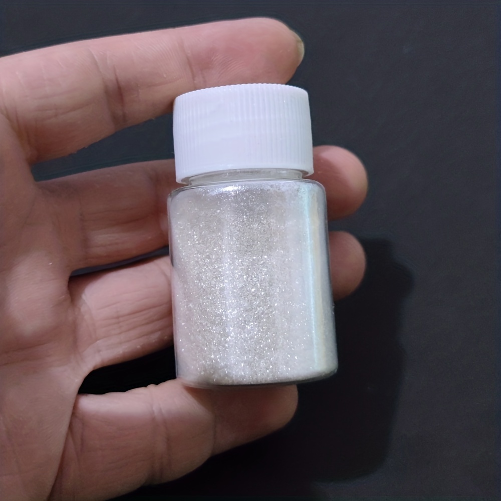 Super Sparkling Crystal Diamond White Pearl Powder Resin - Temu