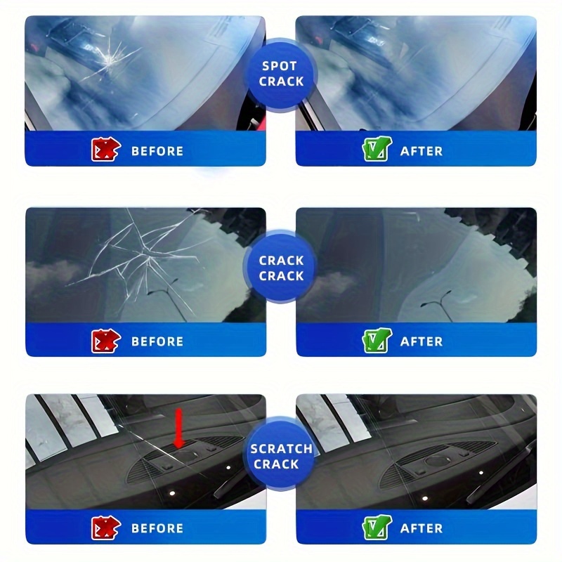 1pc Car Glass Crack Repair Liquid, Windshield Scratch Repair