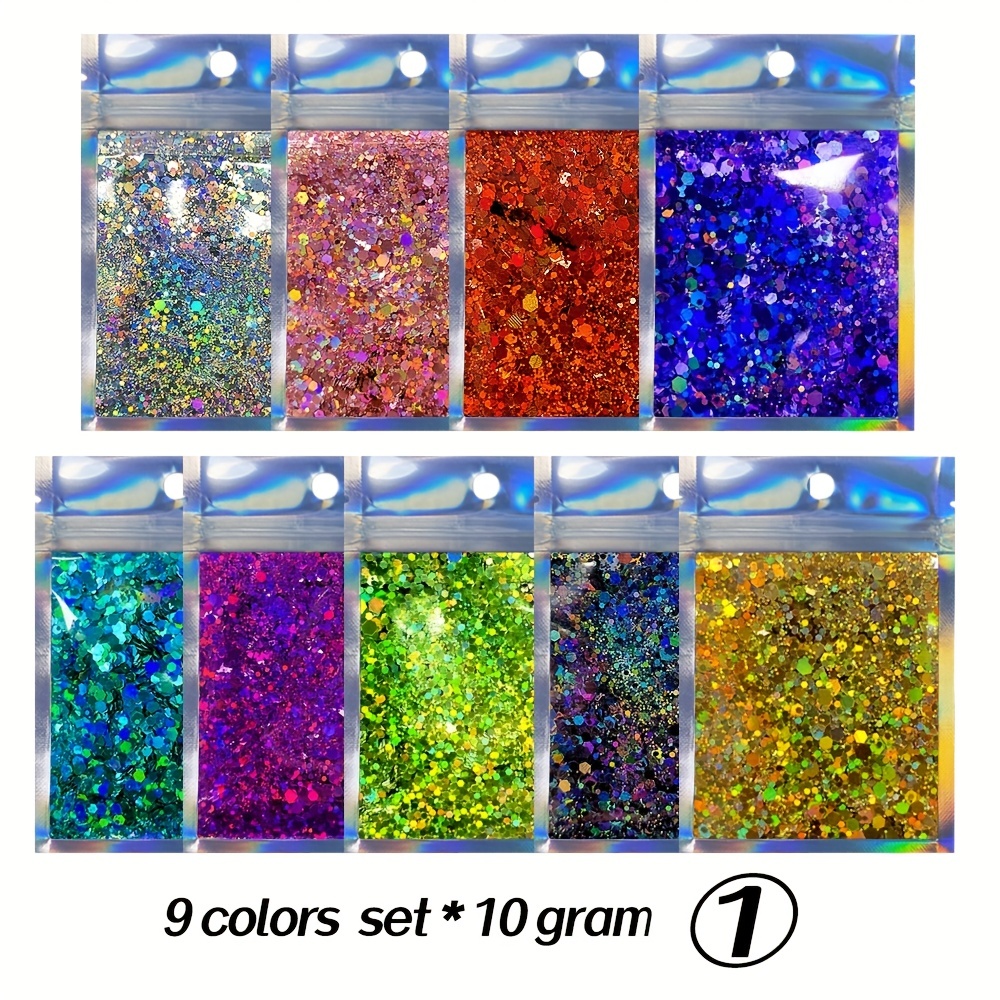 Laser Blue Paint Mixing Glitter Crystals Additive 100g for