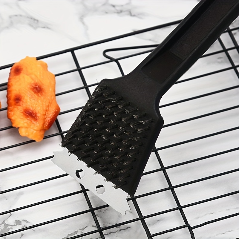 2pcs BBQ-Aid Grill Brush and Scraper Stainless Steel Wire Grill