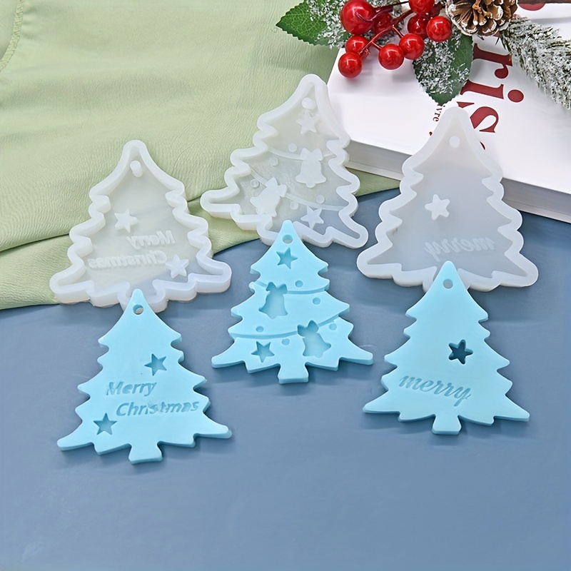 

1pc Silicone Mold, 3d Christmas Tree Shape Fondant Mold For Diy Pudding Chocolate Candy Desserts Gummy Handmade Soap Polymer Clay Ice Cube, Cake Decorating Supplies, Baking Supplies, Kitchen Items