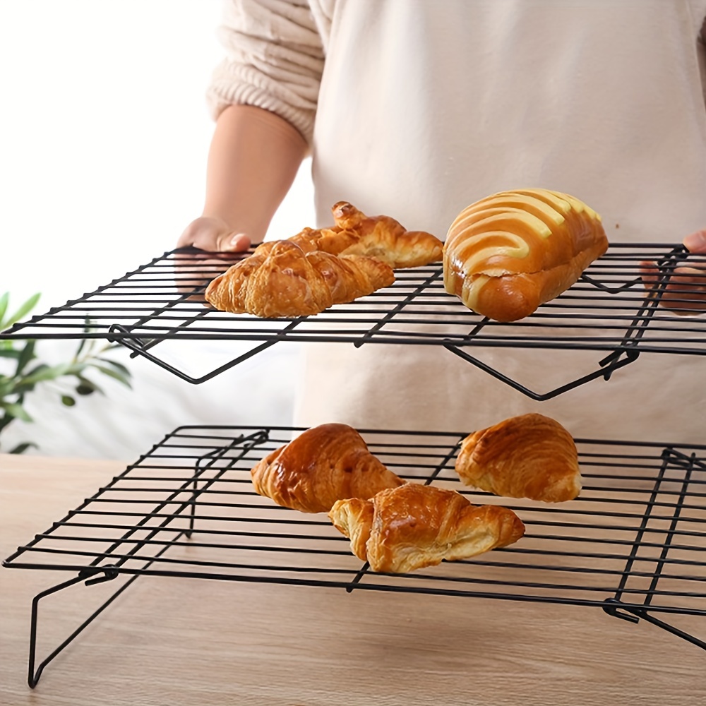 Cake Decor 3-Tier Cooling Rack Grid , Black , 15.7 inch x 9.8 inch
