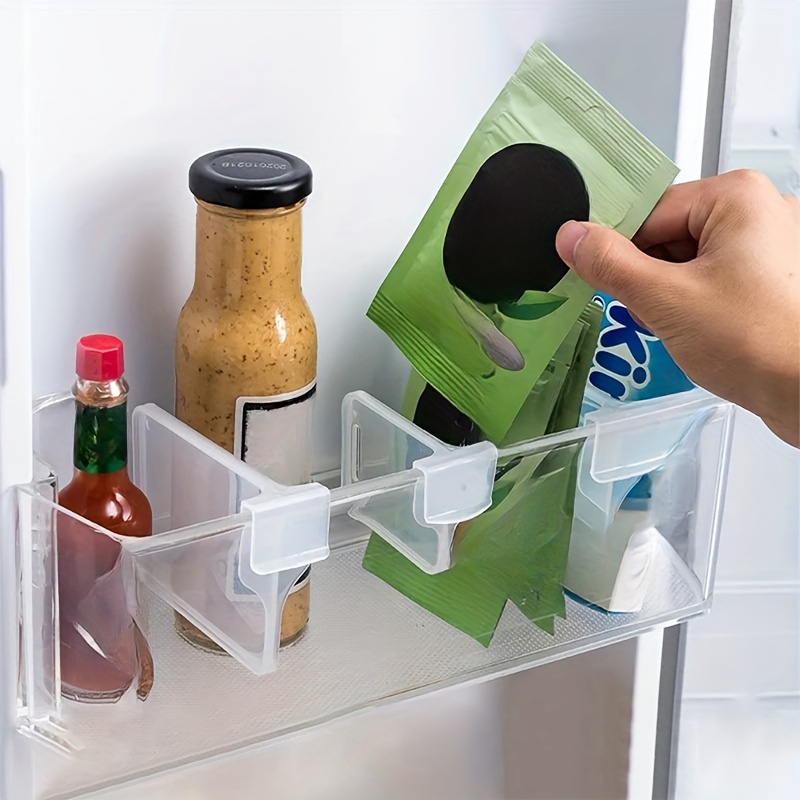 Paquete de 10 cubos organizadores de despensa para refrigerador,  contenedores apilables con tapas, plástico transparente para cocina,  encimeras