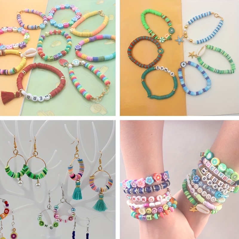 750pcs Kit Cuentas Diy Accesorios Joyería Pulsera Hechos - Temu