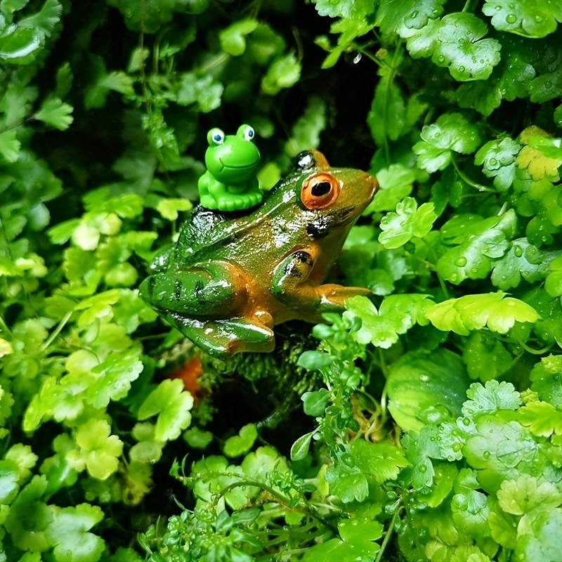 Miniature Frog Toad, Fairy Garden Accessories, Mini Frogs, Tiny Figurines,  Resin Miniatures, Dollhouse Miniatures 