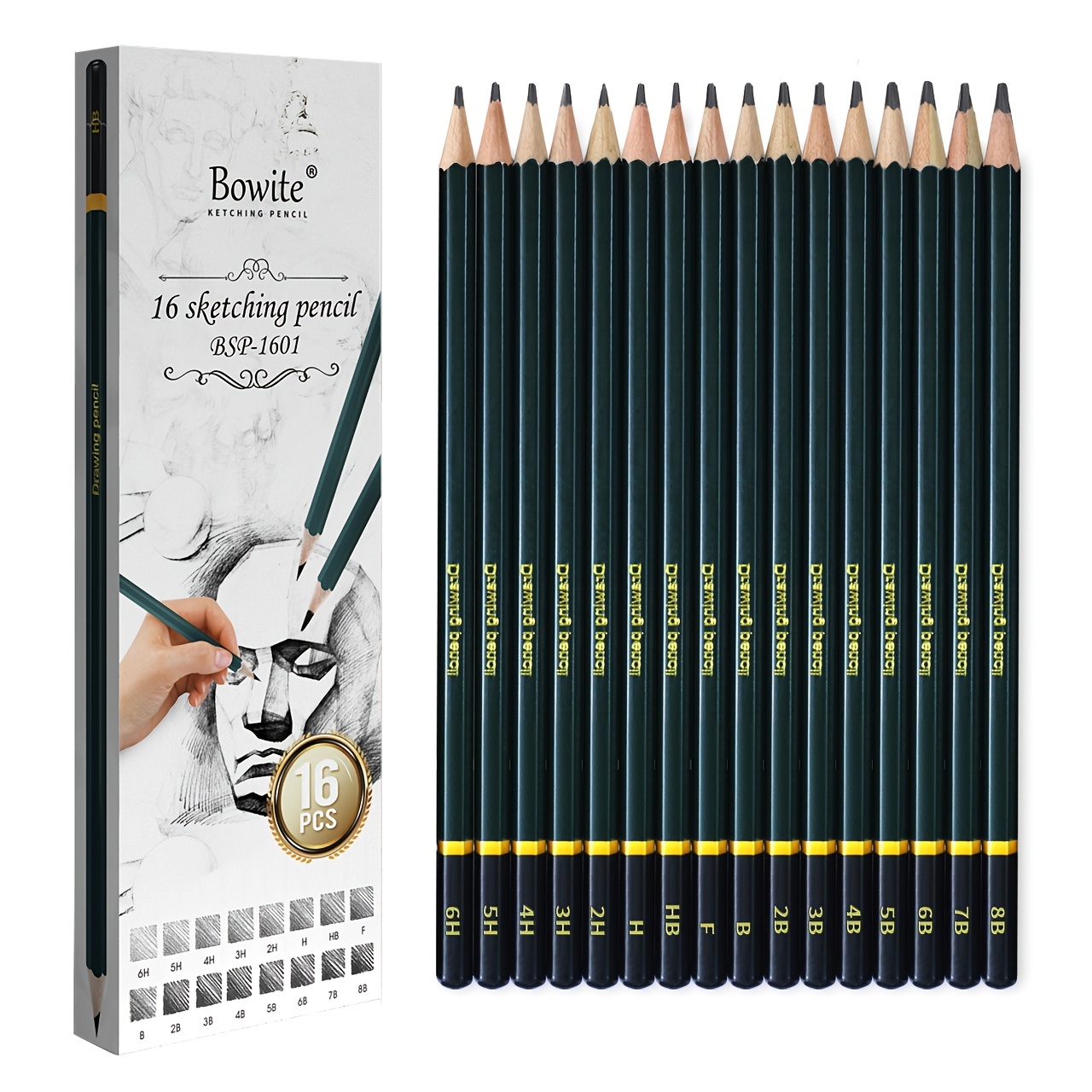 Art Supplies Sketching Drawing Kit Set With Shading Pencils - Temu Italy