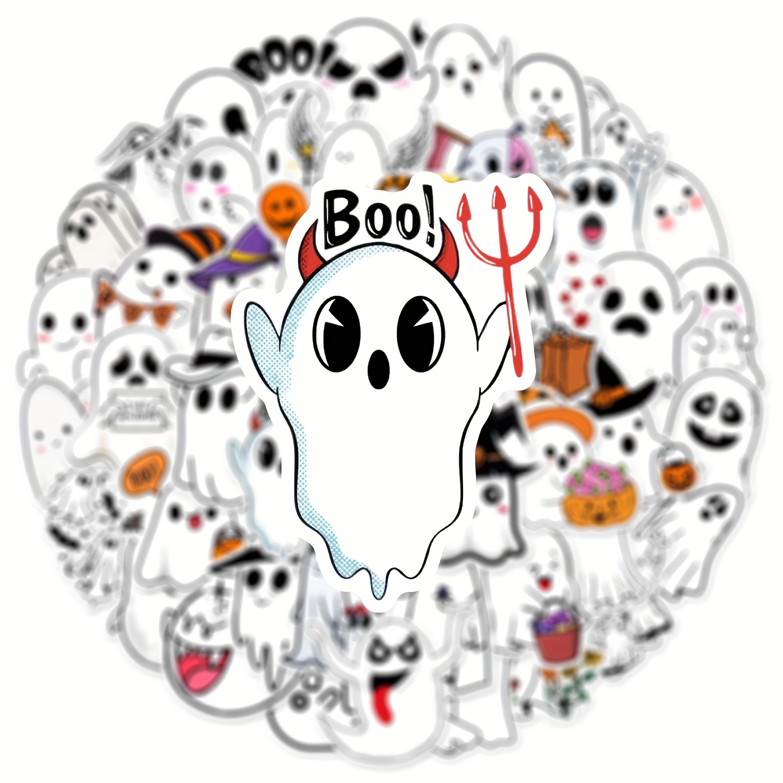 Spooky Halloween Fun With This Adorable Ghost Face Plush Doll! - Temu  United Arab Emirates