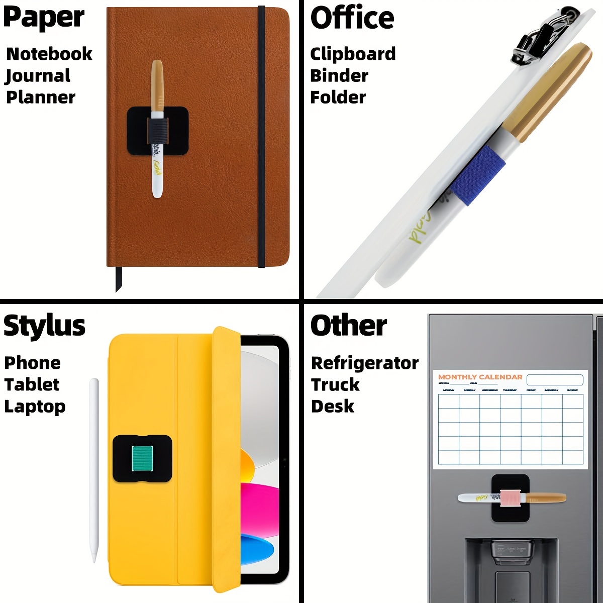 Pen Holder Notebooks Self adhesive Pen/pencil Loop Ultra - Temu