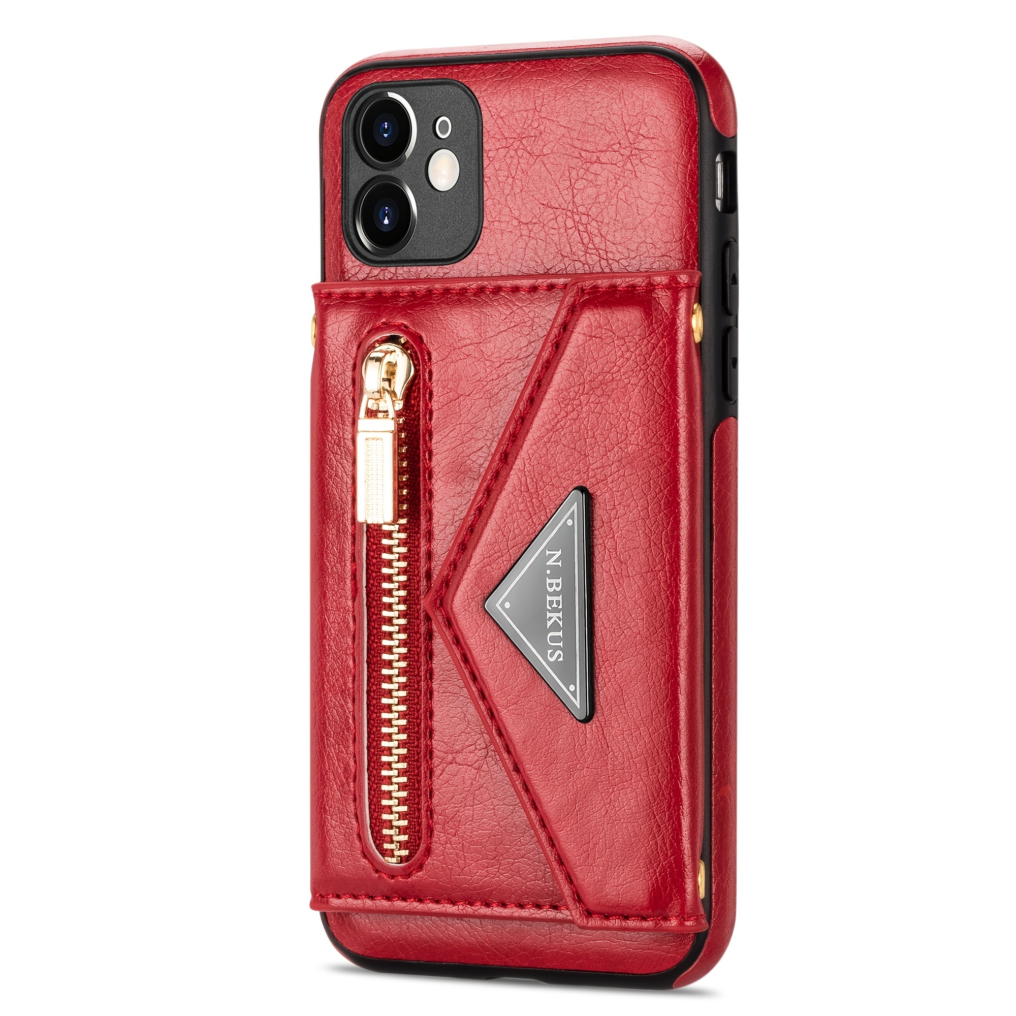 Prada Slim Leather Card Holder Case for iPhone 15 14 13 12 11 Pro Max XR Xs  7 8 Plus - Louis Vuitton Case