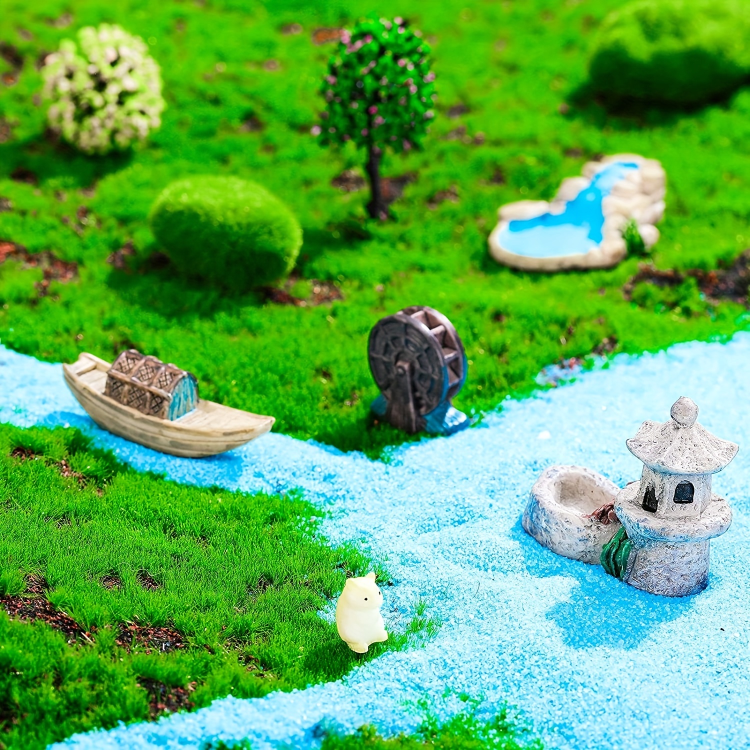 Miniature Garden Resin Figurines Accessories Miniature - Temu