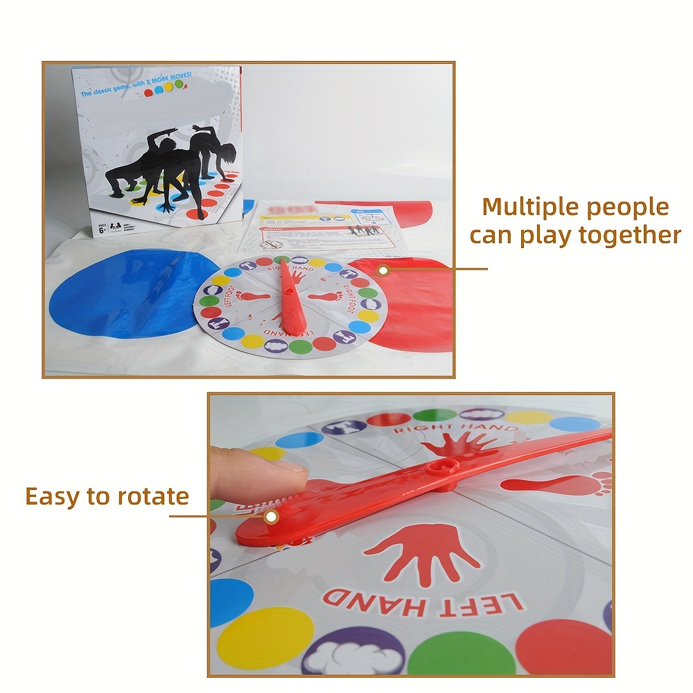 Twister Game Parent-child Twist Fun Multiplayer Party Interactive Board  Game Toys