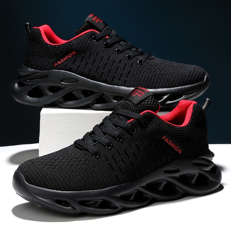 Air Cushion Men's Casual Shoes Flying Woven Breathable Men