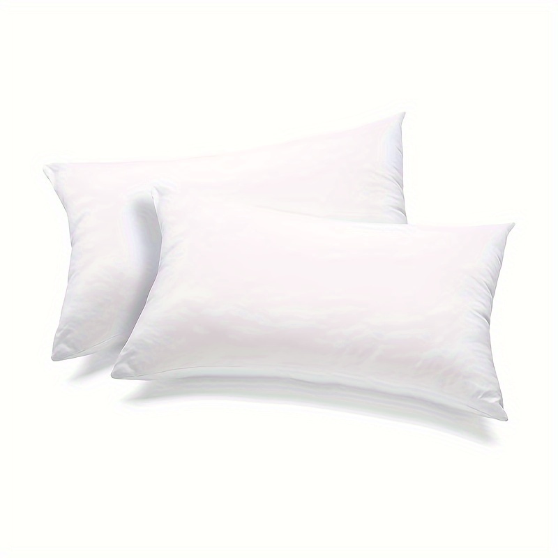 TEMU White Bedding Throw Pillows Insert Bed And Couch Pillows Core Indoor Decorative Pillows For Sofa Couch Car Bed Decor Christmas Decor, Bedroom