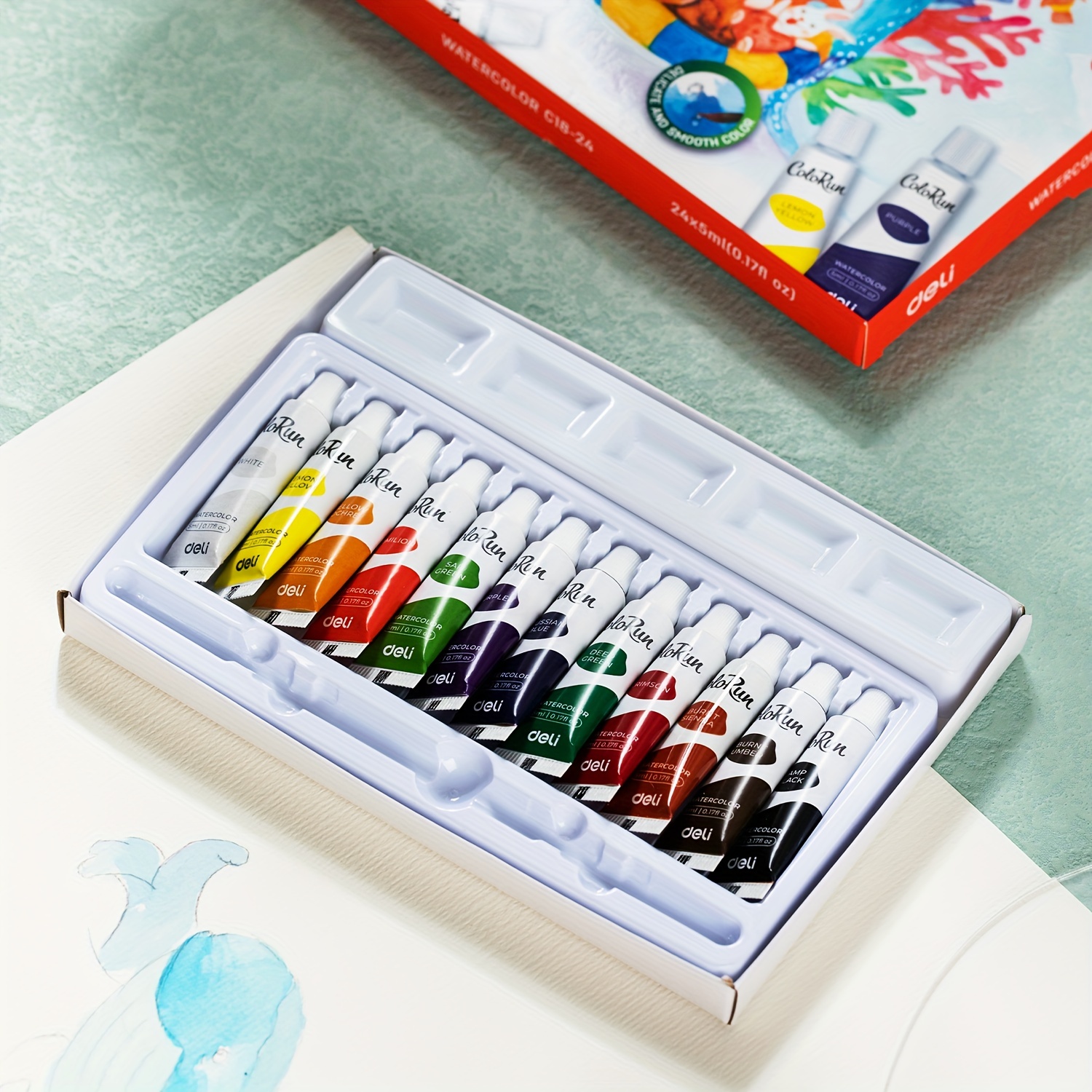 12/24 Watercolor Paint Set Premium Watercolor Paint With - Temu