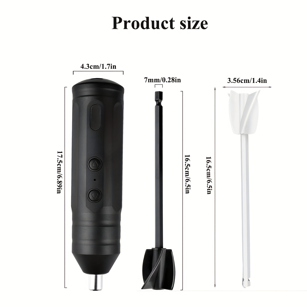 Rechargeable Battery Electric Handheld Mixer Epoxy Stirrer For Resin  Accessories