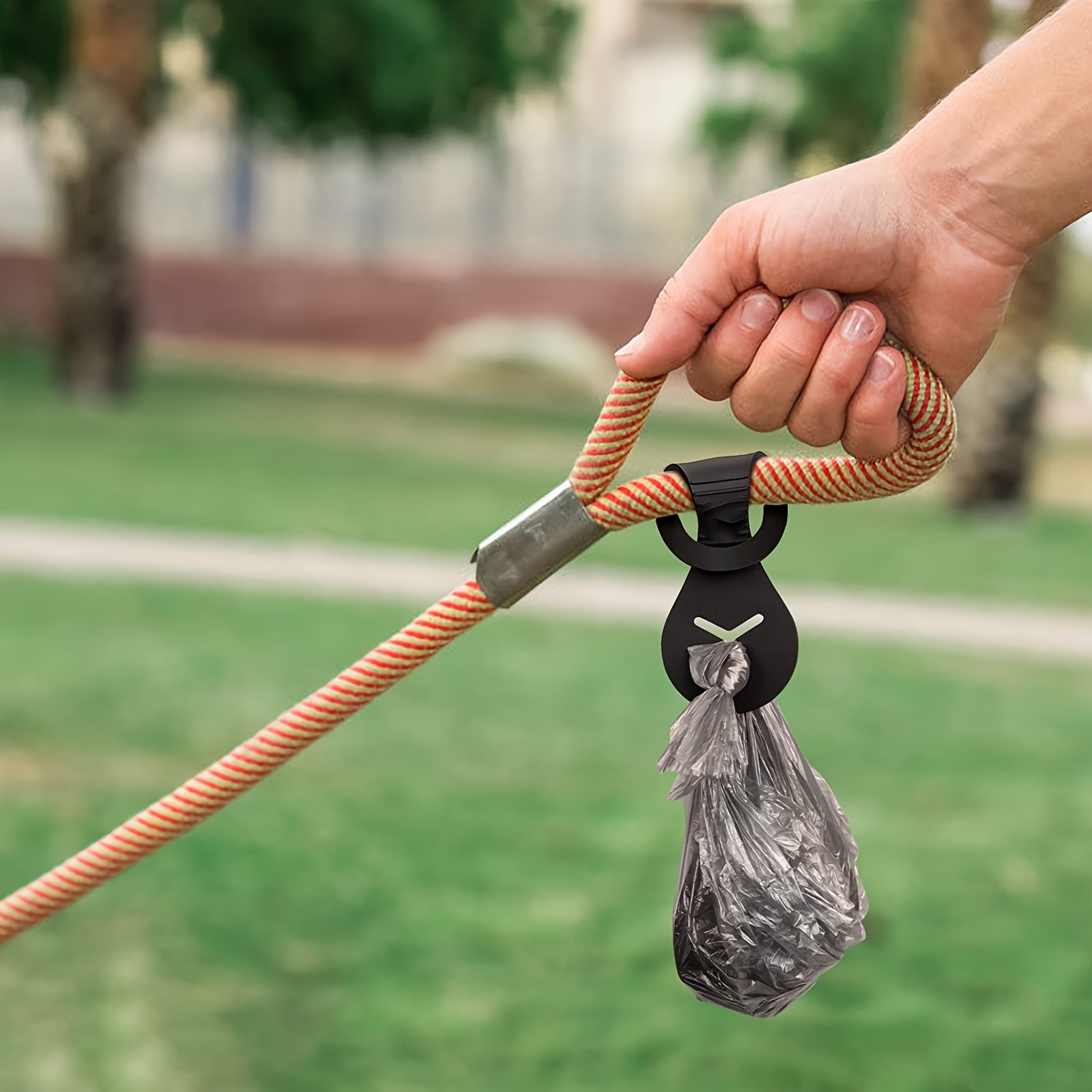 2 pezzi porta sacchetti per cacca di cane per guinzaglio, porta sacchetti  per rifiuti domestici, porta sacchetti per cacca per cani per passeggiate