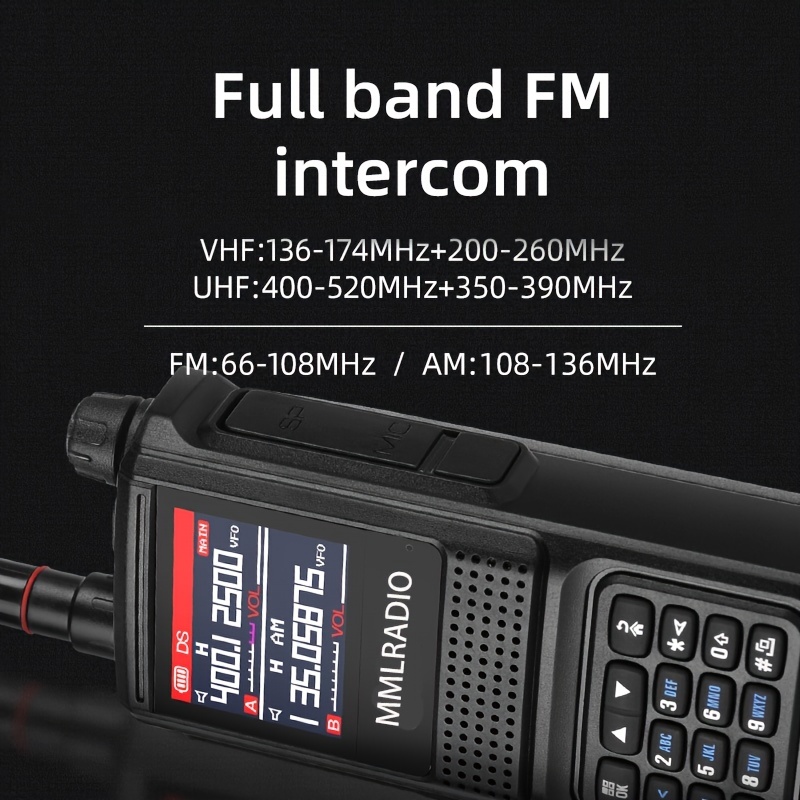 Walkie Talkie profesional de UHF ESCOLTA FOX RP-303 con radio de FM y  linterna
