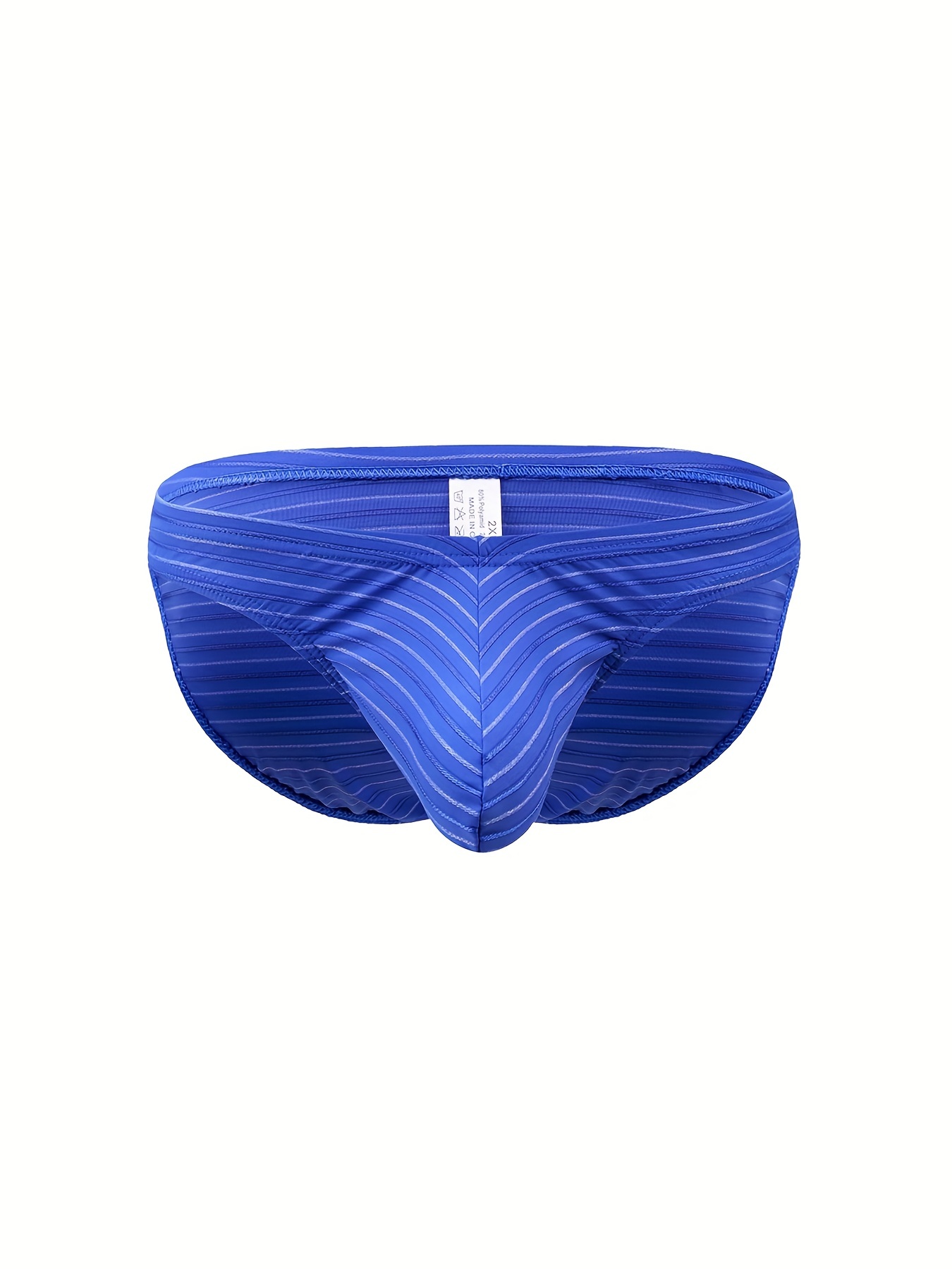 Men's Sexy Striped Solid Color Pouch Briefs Boxers Underwear - Temu