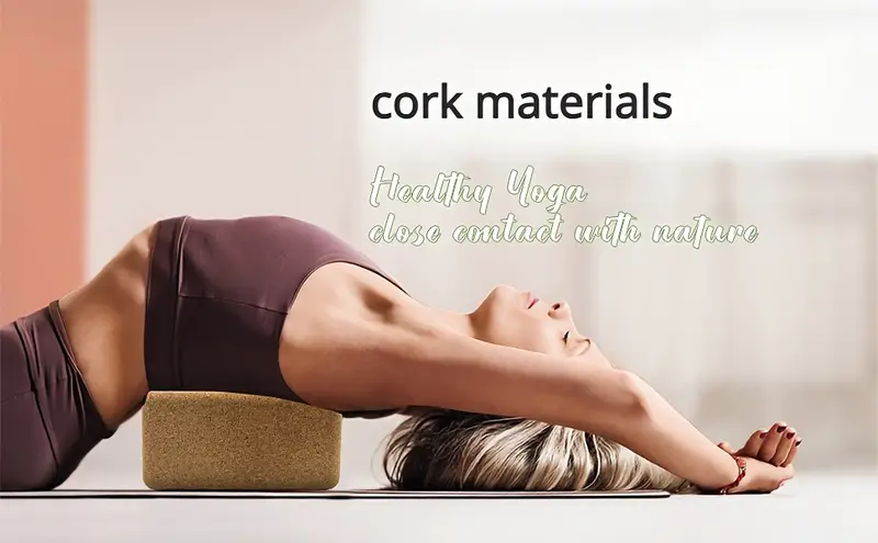 1pc 2pcs cork lightweight yoga blocks non slip fitness blocks for stretching workout pilates 22 86 15 24 7 62cm 9 6 3in details 1