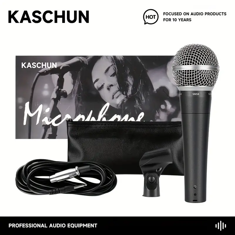 Kaschun SM58LC Microphone Filaire Professionnel Pour KTV Et - Temu Canada