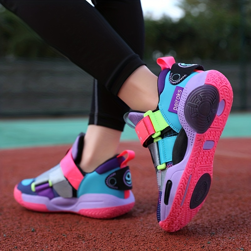 Zapatillas deportivas de baloncesto para niños y niñas, zapatos  antideslizantes para correr, de diseño de moda