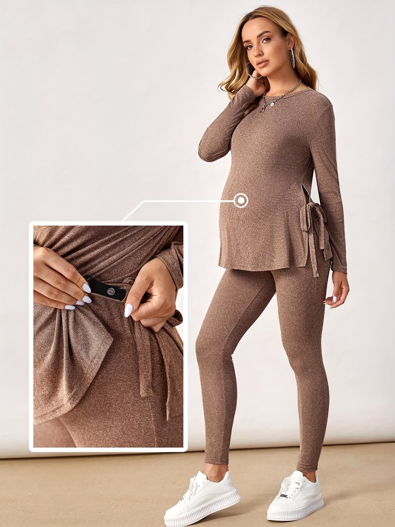 Pregnant Women's Casual Set Comfy Sleeveless Shirt High - Temu