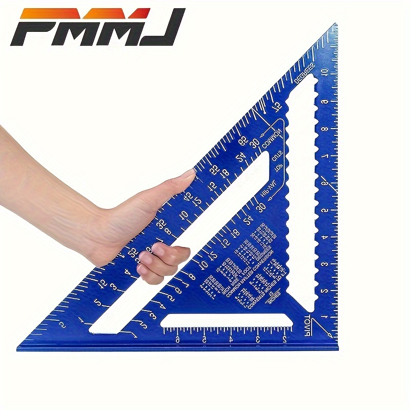 L-Shaped Framing Square Stainless Steel 90 Degree Right Angle Square Ruler  Carpenter’s Square Metal Measurement Square Tool(300mm*150mm)