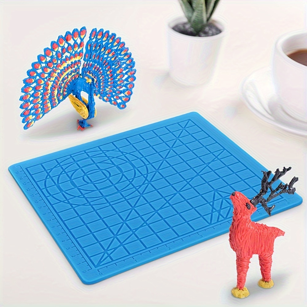 3d Printing Pen Mat 3d Pen Mat Heat Resistant Drawing Board - Temu