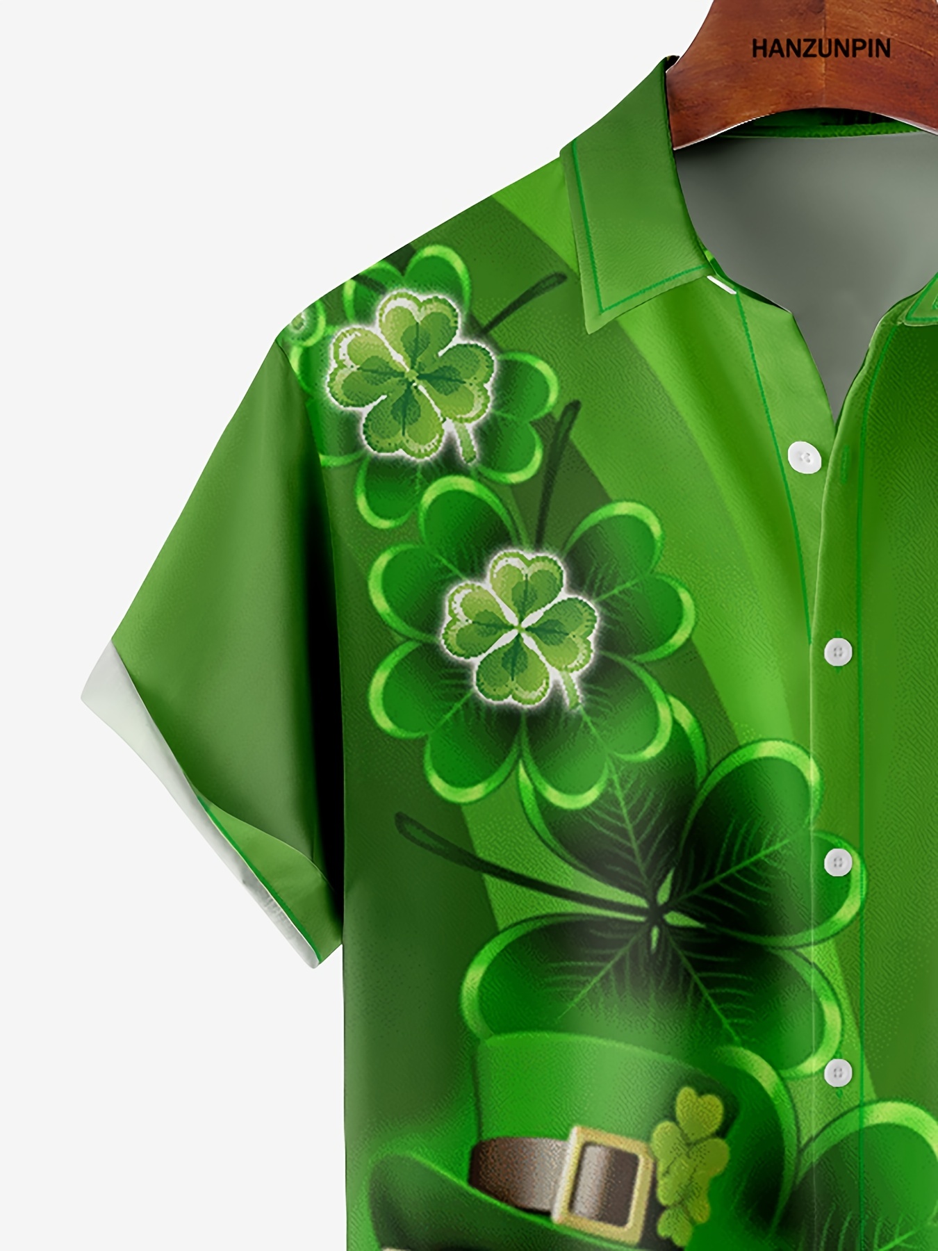 st patricks day button down