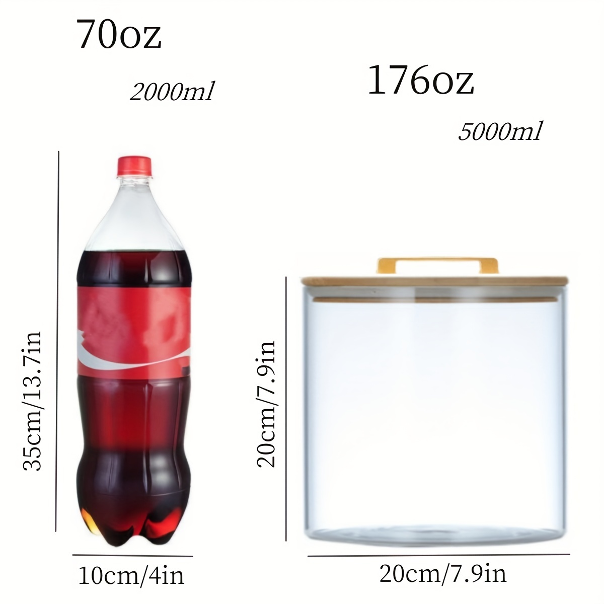 4 Liter to 7 Liter Glass Bottles and Containers